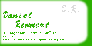 daniel remmert business card